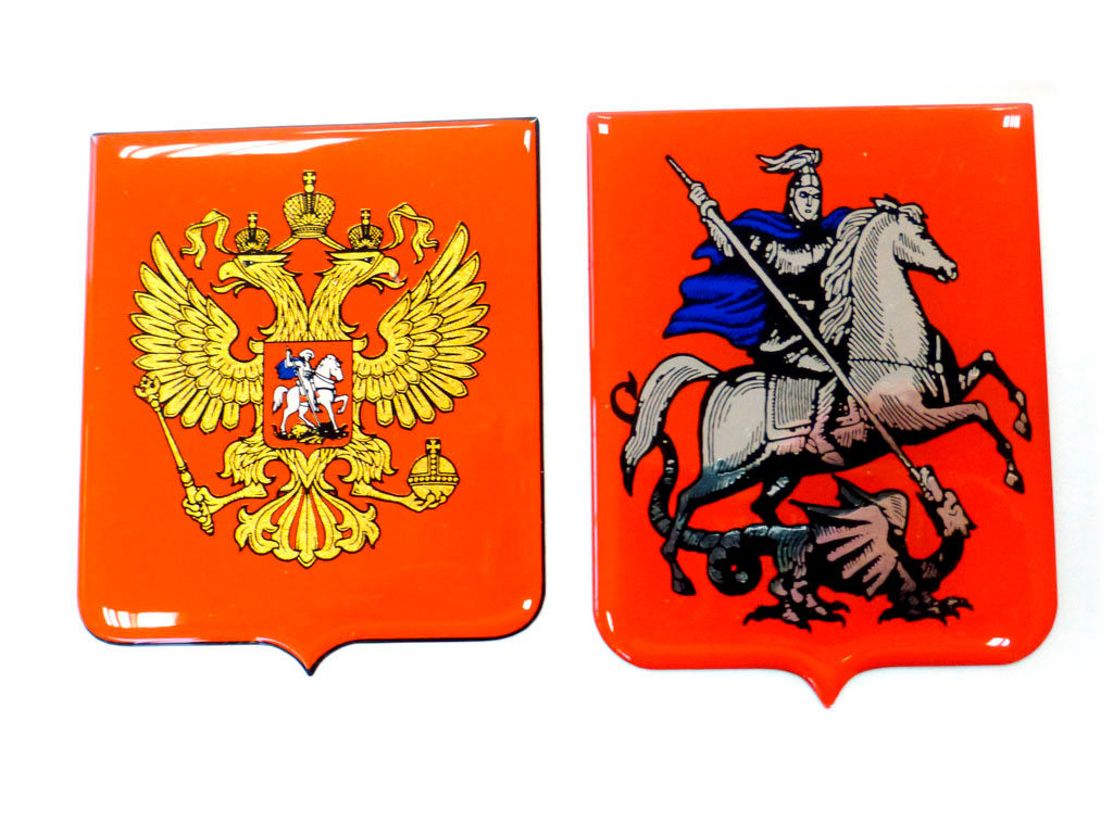 Полимерные эмблемы с заливкой